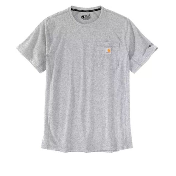Carhartt Force Relaxed Fit Midweight Short-Sleeve Pocket T-shirt size s NWT Gray - Picture 3 of 9